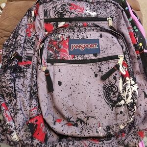 JanSport Big Student Backpack Grey Black